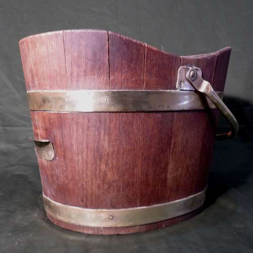 George III style peat or coal bucket with liner