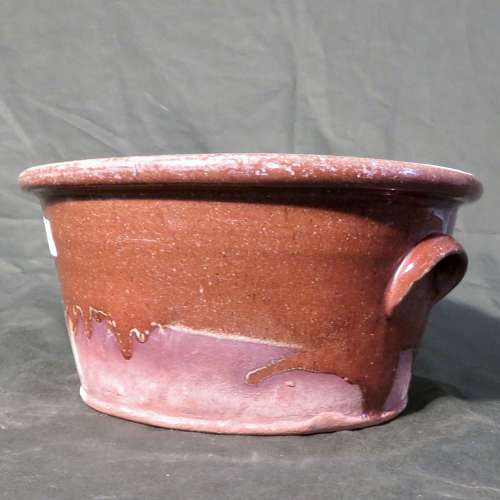 Earthenware dairy or mixing bowl