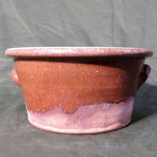 Earthenware dairy or mixing bowl