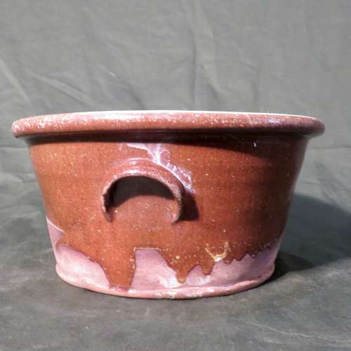 Earthenware dairy or mixing bowl
