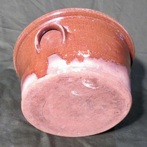 Earthenware dairy or mixing bowl
