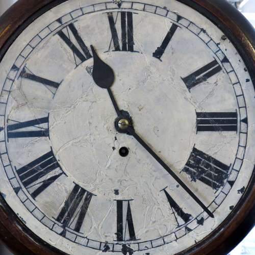 A 12” Victorian English eight-day fusee wall clock