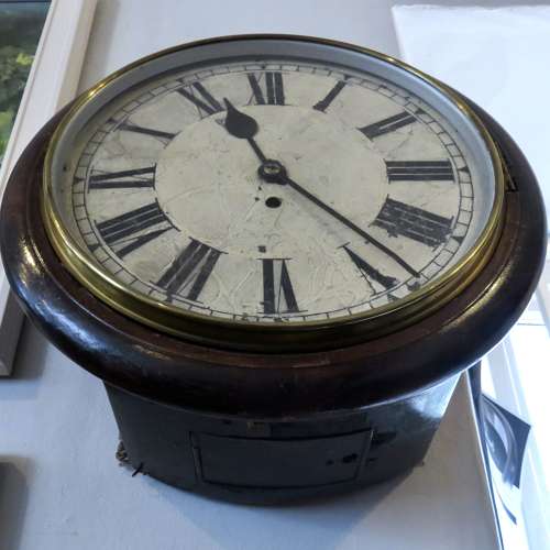 A 12” Victorian English eight-day fusee wall clock