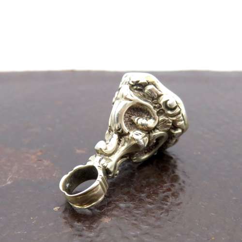 19thC Watch Chain Fob, unengraved stone