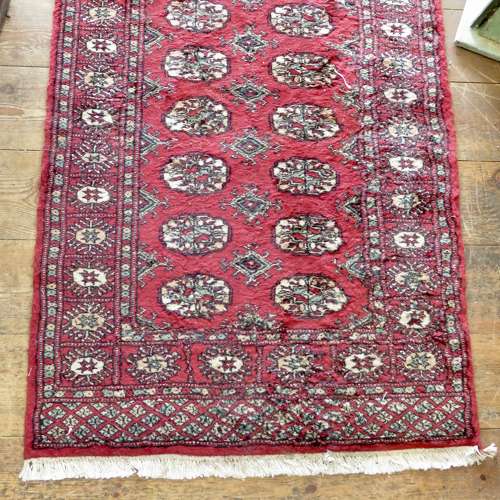 Handknotted Belouch wool runner