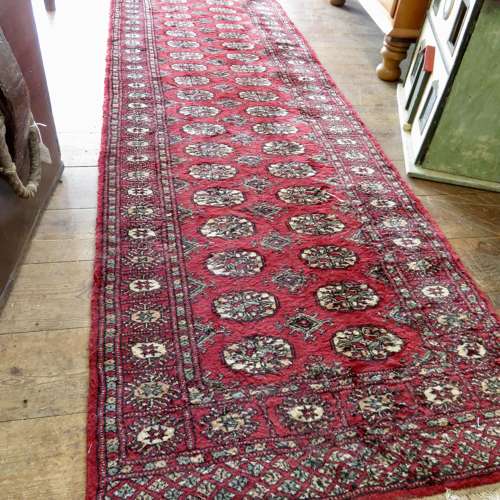 Handknotted Belouch wool runner