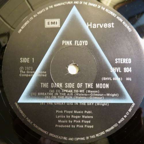 Pink Floyd Dark SIde of the Moon Early or First UK pressing