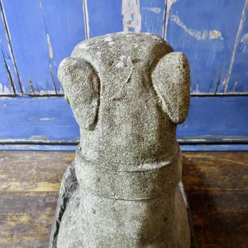 Garden figure of a whippet, greyhound or saluki