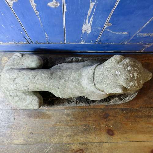 Garden figure of a whippet, greyhound or saluki
