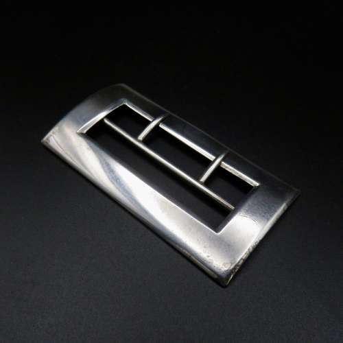 Solid silver 19thC buckle