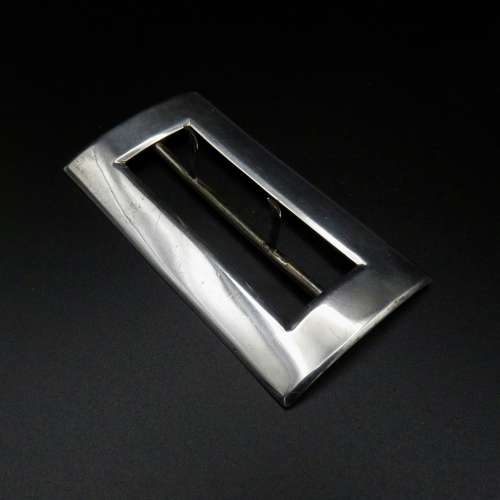 Solid silver 19thC buckle