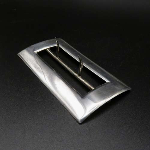 Solid silver 19thC buckle