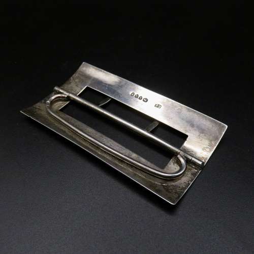Solid silver 19thC buckle