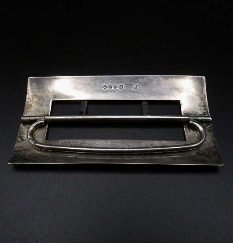 Solid silver 19thC buckle
