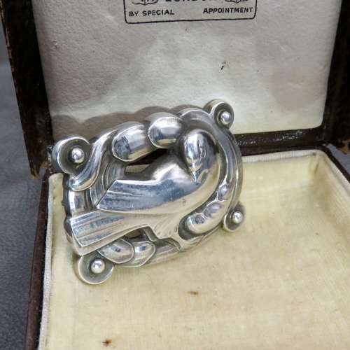 Georg Jensen silver dove brooch