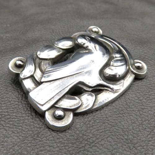 Georg Jensen silver dove brooch