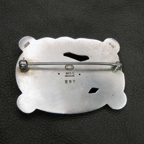Georg Jensen silver dove brooch