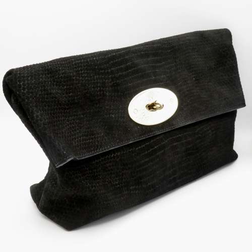 Mulberry Oversized Clemmie Clutch Reptile Print - FREE UK DELIVERY