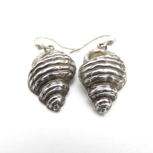 Shell Earrings on ‘shepherds crook’ wires - FREE UK DELIVERY!
