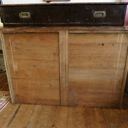 Early 20thC Campaign style plan chest