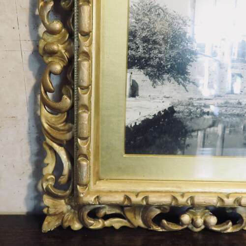 Florentine rococo style gilt wood frame