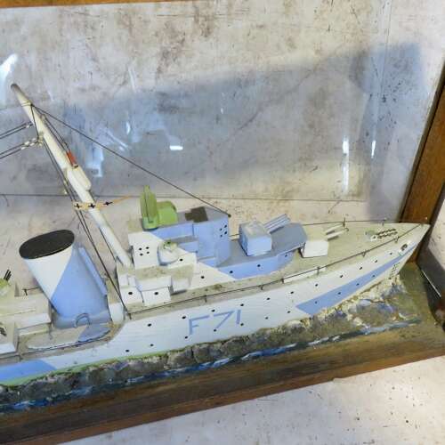 Cased model frigate