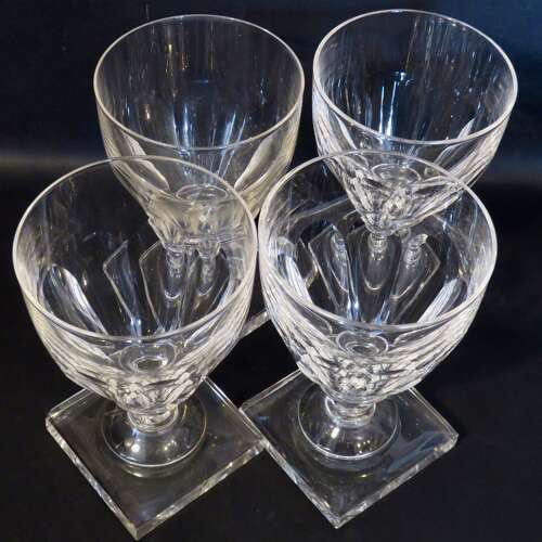 Four mid 19th century rummers
