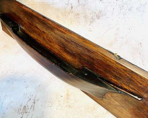 A mahogany half hull for 'Lochee'
