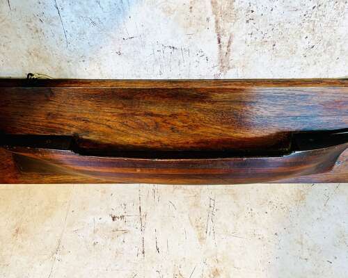 A mahogany half hull for 'Lochee'