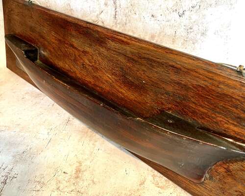 A mahogany half hull for 'Lochee'