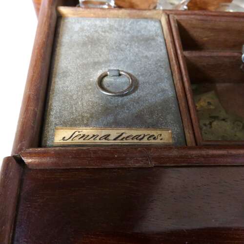 Victorian medical apothecary chest and contents