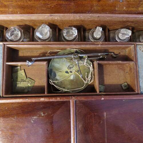 Victorian medical apothecary chest and contents