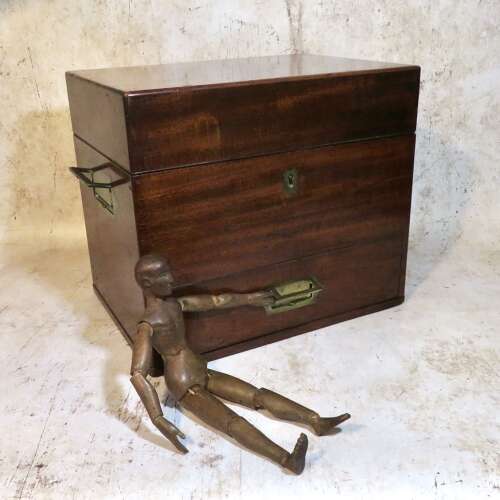 Victorian medical apothecary chest and contents