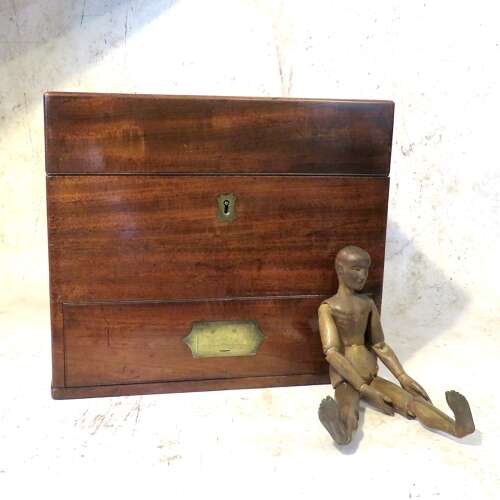 Victorian medical apothecary chest and contents