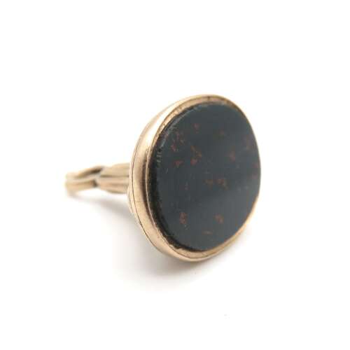 Georgian gold and bloodstone fob