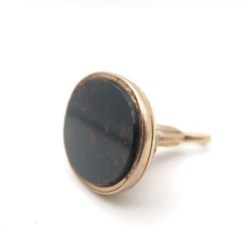 Georgian gold and bloodstone fob