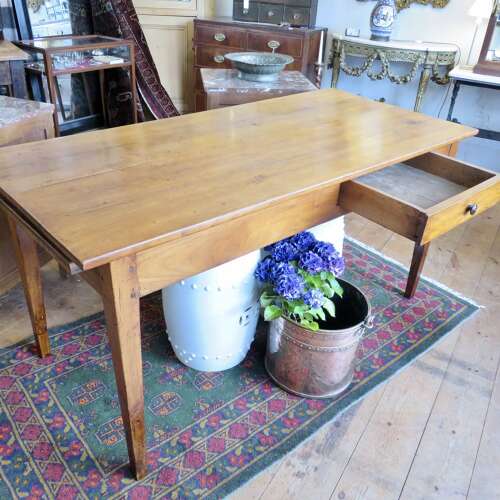 19thC French cherrywood dining table