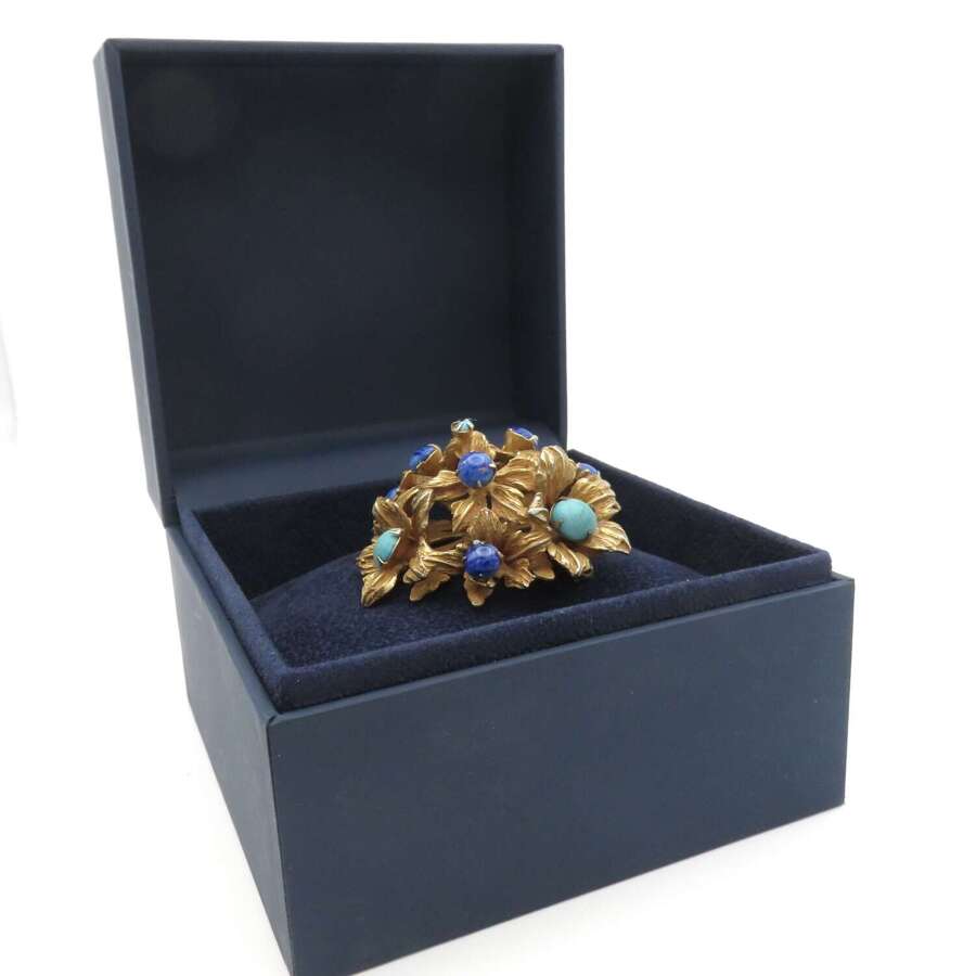 1960s floral brooch: Original by Robert