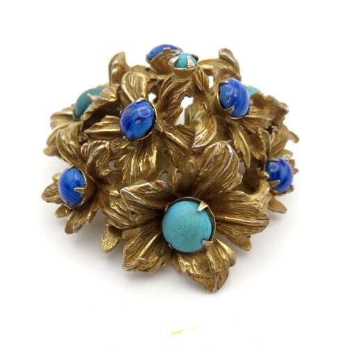 1960s floral brooch: Original by Robert