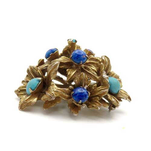 1960s floral brooch: Original by Robert