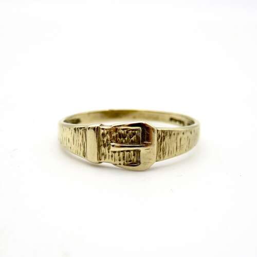 9ct gold buckle ring