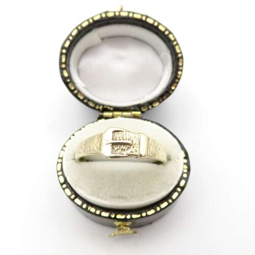 9ct gold buckle ring