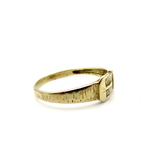 9ct gold buckle ring