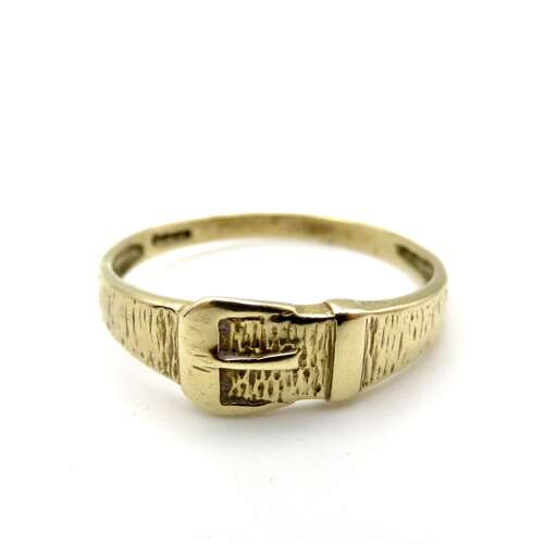 9ct gold buckle ring