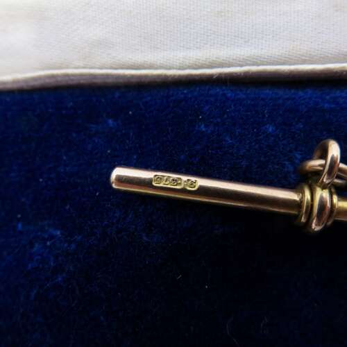 Antique 9ct Gold Albert Chain T Bar
