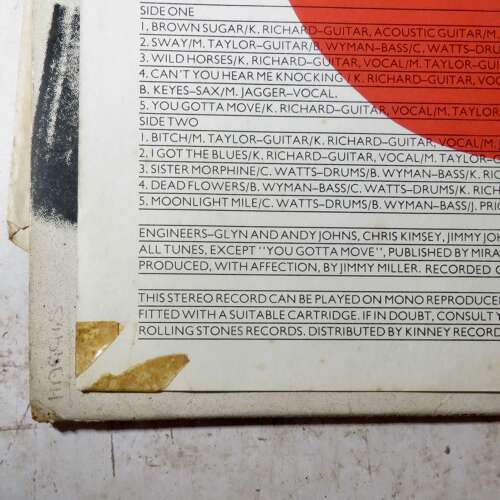 Rolling Stones - Sticky Fingers - Original Pressing