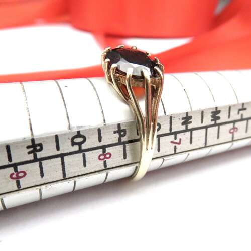 9ct Gold Garnet Ring by Asprey & Co