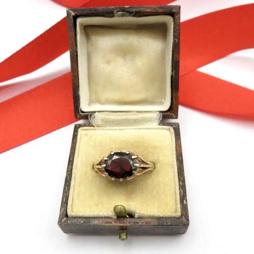 9ct Gold Garnet Ring by Asprey & Co