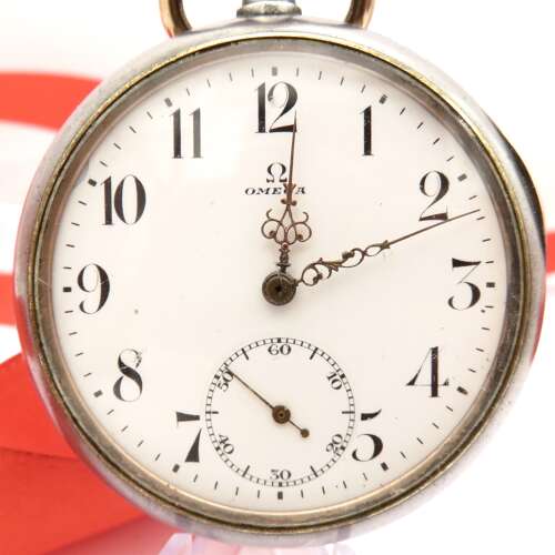 Omega gunmetal pocket watch 1922