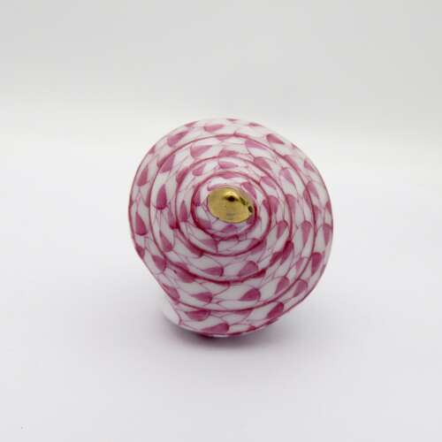Two 20thC handmade Herend porcelain shells